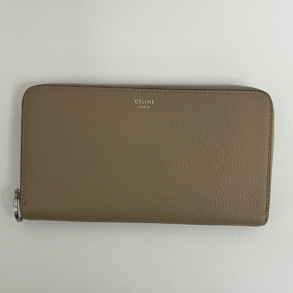Celine Taupe Leather Wallet - Picture 1 of 9